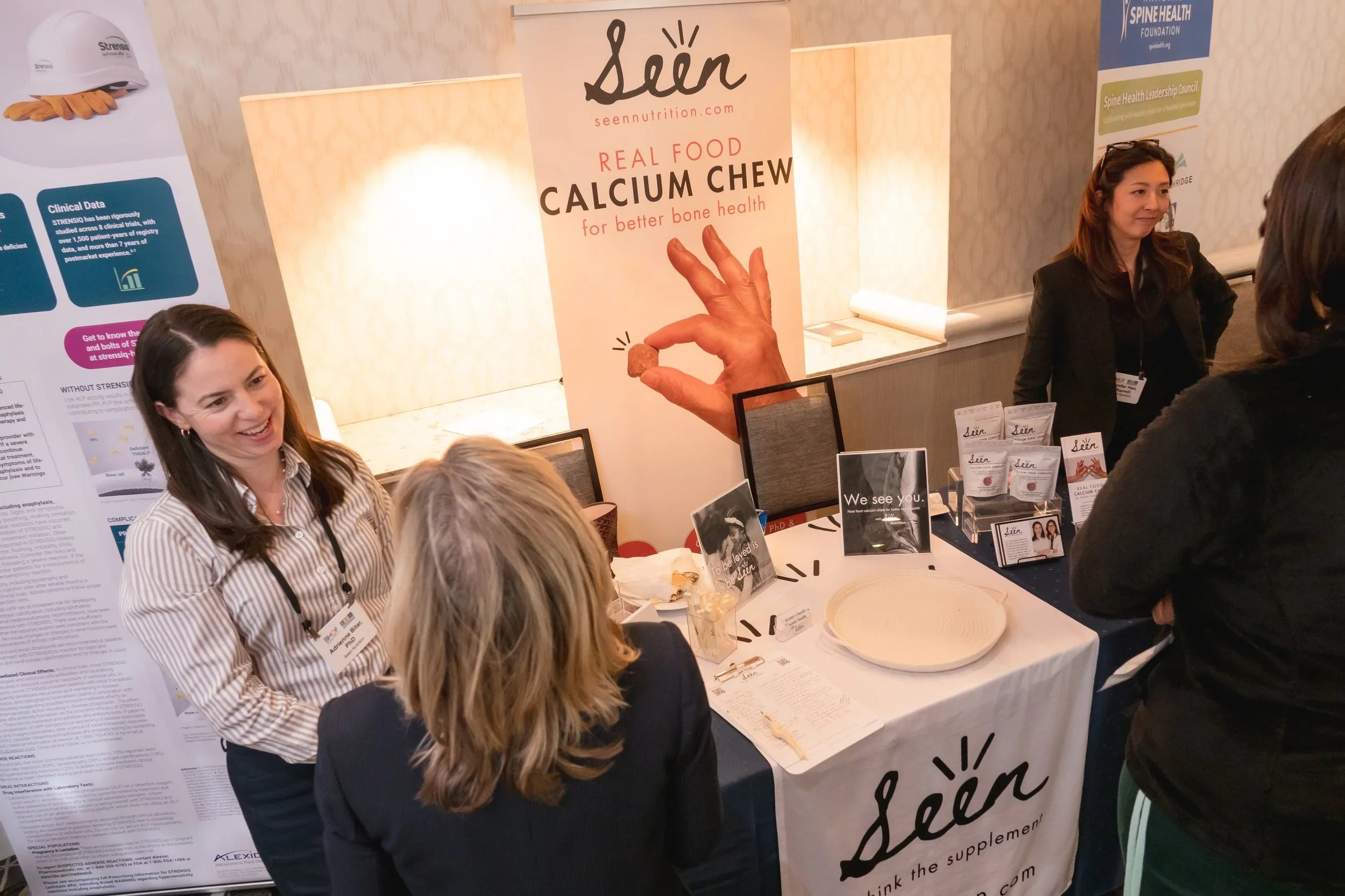 Calcium Chews booth